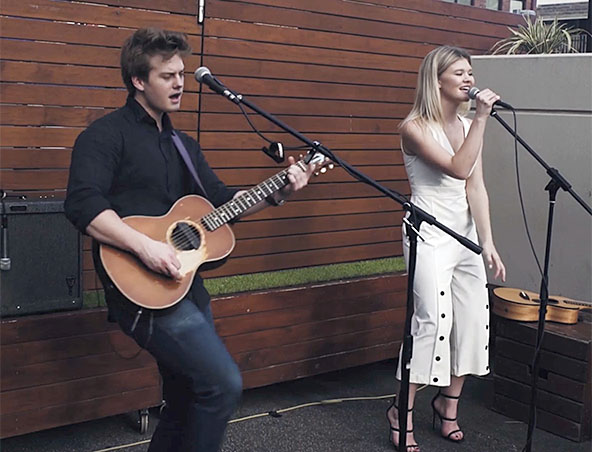 Sydney Acoustic Duo Kiara and Josh