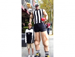 Giant Football Player